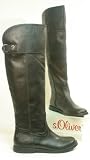 s.Oliver Damen Overknee Stiefel schwarz