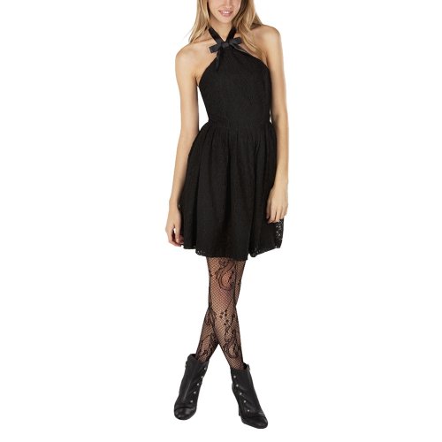 Rodarte® for Target® Juniors Lace Halter Dress – Black – 3