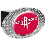 NBA Metal Diamond Plate Trailer Hitch Cover Team: Rockets