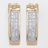 Ladies Diamond Earrings in 10k Gold