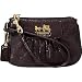 Coach Madison Leather Wristlet Pouch Bag 41977 Espresso