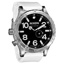 Nixon 51-30 PU Men's Watch - Black Dial / White Band