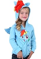My Little Pony Hoodie Rainbow Dash Kids Sky Blue Costume Sweatshirt