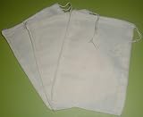 Cotton Drawstring Muslin Bags, 3 X 5 - Pack of 25