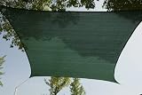 Titan 12 FT X 12 FT Square Sun Shade Sail (3.6m X 3.6m) Shading Canopy ~ Green Color