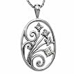 Cryptic Floral Diamond Journey Pendant Necklace