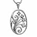 0.38 Ct.T.W. Round Brilliant Diamonds in 14K White Gold Pendant Necklace. Journey Diamond Floral Pendant Necklace