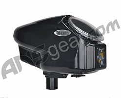 Black Paintball HALO B Electronic Z Loader Hopper with Rip Drive Kit
