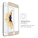 multifun Tempered Glass Screen Protector for multifun Tempered Glass Screen Protector for Apple iPhone 6s Plus/iPhone 6 Plus 5.5 inch 0.2mm Ultra Thin Color Frame 2-Pack Gold