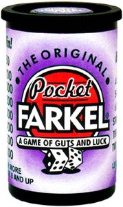 Childrens Toyshop  Toys : Original Pocket Farkel Miniature Set (Purple Dice)