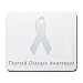 Thyroid Disease Awareness Ribbon Mouse Pad