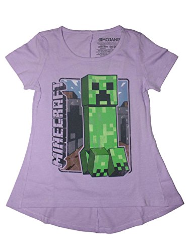Minecraft Girls Creeper Back Seam Tee
