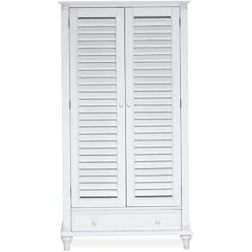 Savannah Five shelf Bookcase With Drawer And Wood Doors, FIVE-SHELF, WHITE by Home Decorators Collection