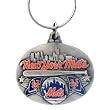 New York Mets Oval Pewter Keychain