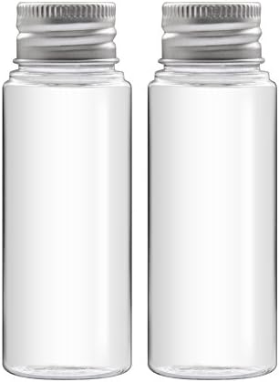 Kinepin 2 PCS 50ml Plastic Transparent Cosmetic Refillable Bottles Travel Set