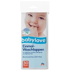 Babylove Einmal Waschlappen, 2er Pack (2 x 30 St�ck)