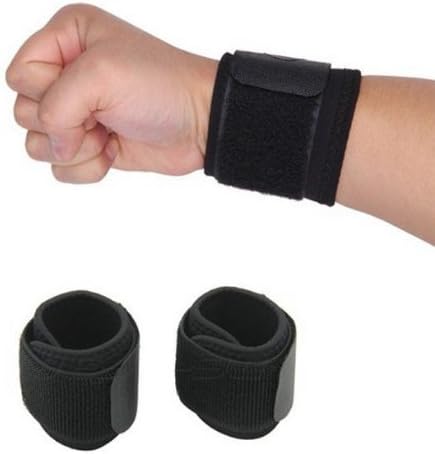 Orierchant 2014 Hot sale Black Sports Support Wrap Strap Band One Size Velcro Wrist Elastic Brace