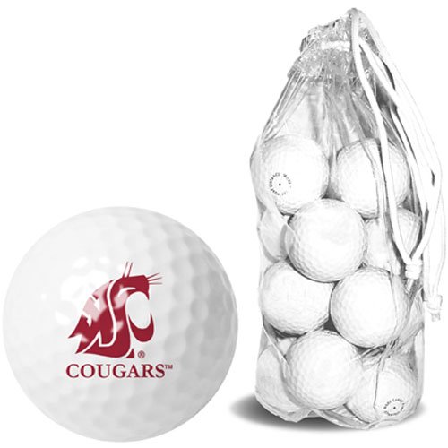 Washington State Cougars Ncaa 15 Golf Ball Clear Pack