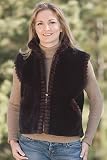 Review   / Women's Sheared Beaver Vest with Groove Trim