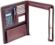 Bugatti Burgundy Leather Padfolio Writing Case W/calculator