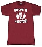 Welcome to Houston Man Flipping Bird T Shirt