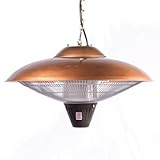 IMAGE OF Fire Sense 60660 Copper Mojave Sun Mojave Sun Hanging Copper Finish Halogen Patio Heater 60660