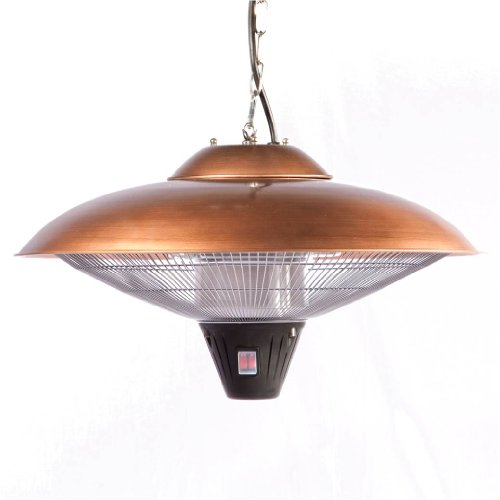 Fire Sense 60660 Copper Mojave Sun Mojave Sun Hanging Copper Finish Halogen Patio Heater 60660