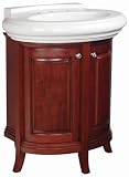 Danze Bathroom Vanity DF012130CH-DB. 21''(L) x 28 1/8''(W) x 30 3/8''(H), Red Oak / Bisquit Countertop