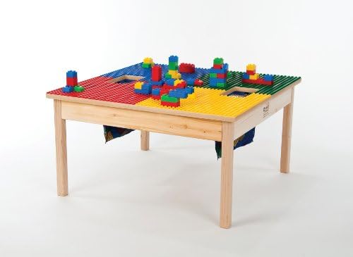 LEGO® Compatible Wood Table-32"X32"-MADE IN THE USA-PREASSEMBLED-Solid Legs and Side Frames-BUILT TO LAST!!