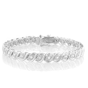 0.50 Carat tw Diamond Tennis Bracelet in Sterling Silver