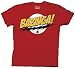 The Big Bang Theory Bazinga ! Adult T-shirt Tee, Red