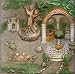 Byron's Secret Garden Gourmet Gazebo, PXGD2 Tile Figurine