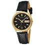 Seiko Men's Black Leather Strap Watch #SGG490