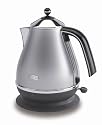 De'Longhi Icona KBO300 Jug Kettle, 3kW (High Gloss Satin Silver)