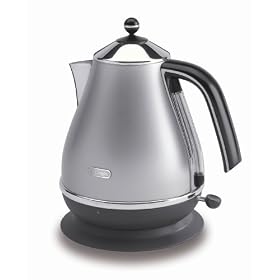De'Longhi Icona KBO300 Jug Kettle, 3kW (Satin Silver)