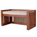 Mission-Style Wood Bench