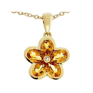Buy 1.81 cttw Genuine Pear Shape Citrine Ring - 14kt White or Yellow Gold by Finejewelers