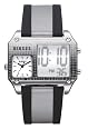 Versus By Versace Gents 'Twin Twice' Steel Silver And Black Strap Watch