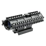 NcStar 4X32 Compact Scope-3 Rail Sighting System with Rangefinder Weaver Mount (Black)