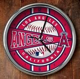 Los Angeles Angels of Anaheim Chrome Clock