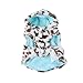 PanDaDa Pet Dog Coral Fleece Leopard Jacket Dress Up Faux Fur Coat Puppy Hoodie Clothes