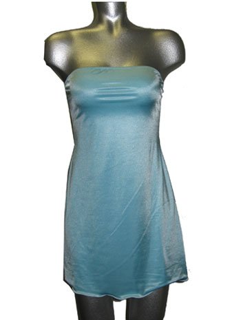 Sexy Baby Blue Stripper Tube Dress