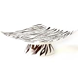 Laurie Gates Jungle Safari Zebra Medium Cake Plate
