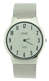 Image of Smart Analogue Watch Silver Dial Steel Mesh Strap Large