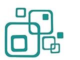 Turquoise R/ Squares Geo Shapes Mod Wall Vinyl Stickers