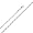 14K White Gold 2mm Diamond-Cut Solid Rope Chain Necklace with Lobster Claw Clasp - 22" Inches