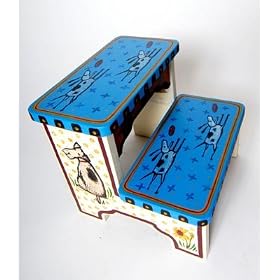 Crosby's Friends Double Step Stool by Lilipad Studio