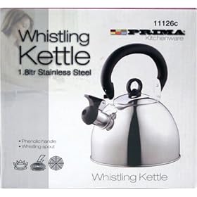 WHISTLING KETTLE 1.8 LITRE STAINLESS STEEL SILVER