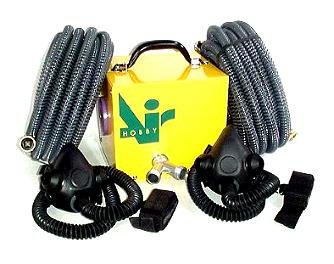 Hobby Air Respirator Buddy System for Two Men 2 40 Hoses Two 12 Masks