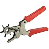 SE 7924LP Heavy-Duty Leather Hole Punch Tool, 2.0 - 4.5 mm